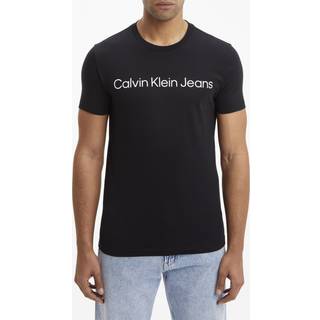 Slim Organic Cotton Logo T-shirt - Calvin Klein - Black - Men - S - Black - S
