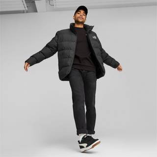 PUMA Herren Steppjacke schwarz Mikrofaser/Funktion unifarben