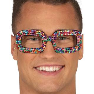Briller med perler, regnbue