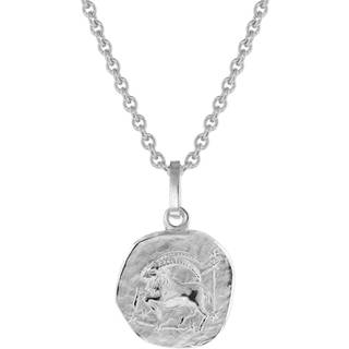 trendor 75920-01 Kinder Sternzeichen Steinbock Weißgold 333 Anhänger + Kette