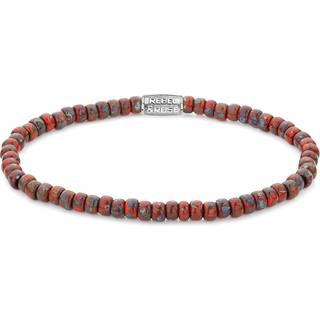 Rebel & Rose Armband Glass Rocks Red Jazz RR-40117-S-L Unisex