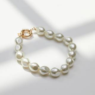Jon Richard Jon Richard Silver Polished And Pearl Oval Link Y Drop Necklace