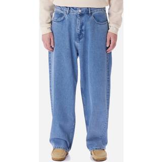Bukser OBEY Bigwig Baggy Denim Light Indigo W33 - Light Indigo - W33