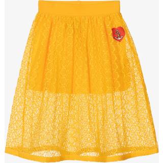 Mini Rodini Embroidered lace skirt - yellow - Y 4/5