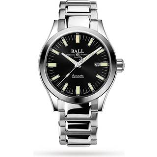 BALL Marvelight Automatic Black Dial Silver Stainless Steel Bracelet Men's Watch NM2128C-S1C-BK