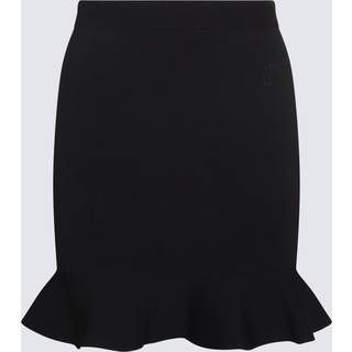 JW Anderson Ruffled ribbed-knit miniskirt - black - XXS