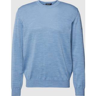 Maerz Herren Pullover blau unifarben