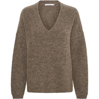 Gestuz Alphagz V-Pullover Noos Strik 10905932 Dark Sand Melange (MEDIUM)