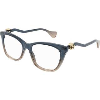 Gucci Kvinde GG1012O 002 Optiske stel Acetat Blå Transparent Firkantet - Blå