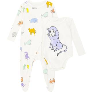 Stella McCartney Kids Baby cotton bodysuit and onesie set - multicoloured - M 24