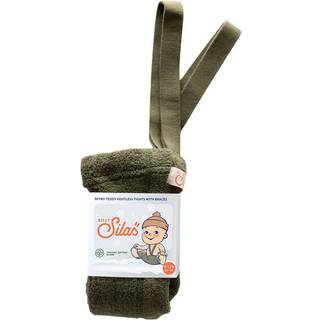 Silly Silas GOTS Teddy Fodsløse Strømpebukser Oliven 2-3 Y  Grøn  2-3 år  Unisex