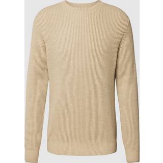 Marc O'Polo Herren Pullover beige unifarben