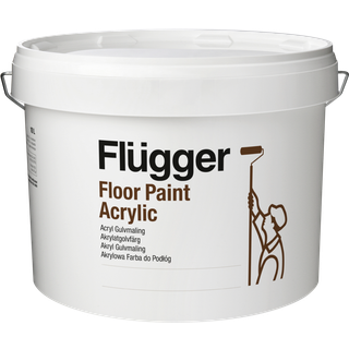 Svanemærket Acryl Gulvmaling - Beton Og Træ Flügger 9,1 L