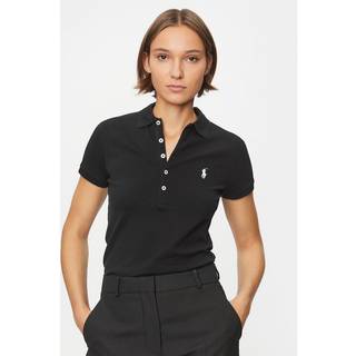 Polo Ralph Laurentil kvinder. 211870245005 Slim fit stretch polo shirt sort (XL), Casual, Bomuld, Korte ærmer