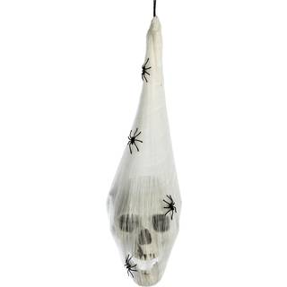 Totenkopf im Spinnencocon mit Leuchtaugen