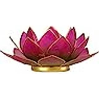 LOTUS LYSESTAGE - GREEN PINK M. GULD KANT - YOGA & YOGINI - - YOGO & YOGINI - StudioBuus
