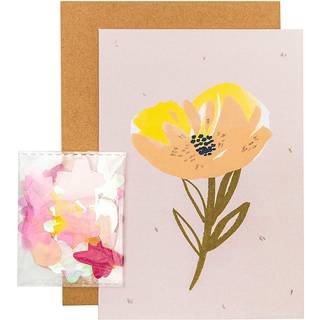 Paper Poetry Grußkartenset Crafted Nature rosa - Rosa