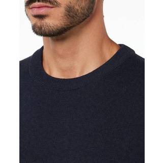 Marc O'Polo Herren Pullover blau unifarben