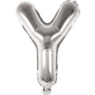 Folienballon Buchstabe silber 36cm