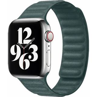 Apple Watch (38/40/SE/41/42mm) Lippa Magnetisk Finewoven Rem - Grøn