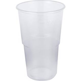 Plastglas Ø95x144mm 50cl klar 50stk