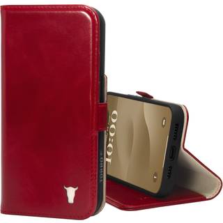 iPhone 15 Pro Max Leather Wallet Case v2.0 (MagSafe Charging) - Red