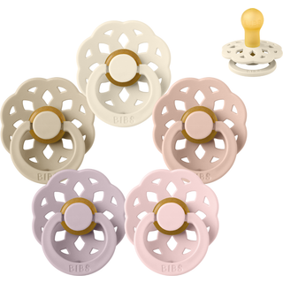 BIBS Rund Boheme Sut - Sampak - 5 stk. - Str. 1 - Soft and Gentle