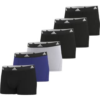 adidas 6-pak Active Flex Cotton Trunks - Black/Blue - X-Large * Kampagne *