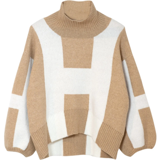 Hèst Isa Sweater Heavy Knitwear Tops Hs1062 Beige (2)