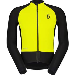 SCOTT RC Pro Warm Hybrid Gore-Tex Windstopper Jakke Sort/Gul til Mænd - Størrelse Medium