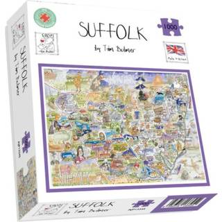 Map of Suffolk Jigsaw 1000 Piece Puzzle