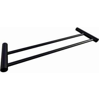 Nortiq House Rio, dobbelt håndklædestang i mat sort
