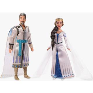 Disney Wish 2-Doll Set King Magnifico & Queen Amaya Posable Fashion Dolls med aftagelige outfits & tilbeh?r HRC18