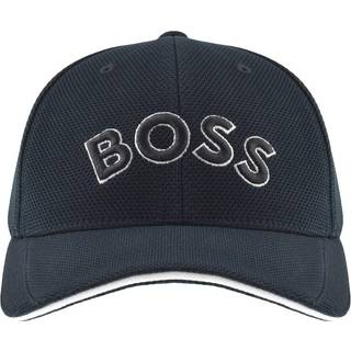 Kasket med broderet logo i vævet piqué