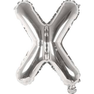 Folienballon Buchstabe silber 36cm