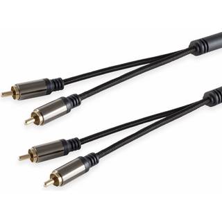 Premium Phono kabel - BlackCotton serie - 1.5 m