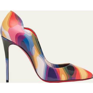 Christian Louboutin Hot Chick 100 printed leather pumps - multicoloured - EU 39