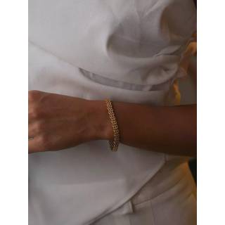 Muli Collection Mesh Link Bracelet Gold