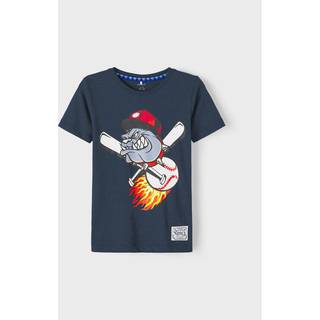 Name It T-shirt Dark Sapphire Print