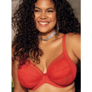 Elomi Kendra Underwire Plunge Bra - Red - K 75