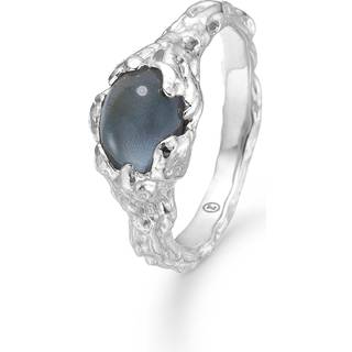 Studio Z Magma ring i sterling sølv med blå zirkonia