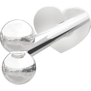Piercing smykker - Pierce52 labret piercing m. to kugler i sølv