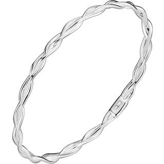 LUND Copenhagen sølv flettet armring, 4 mm