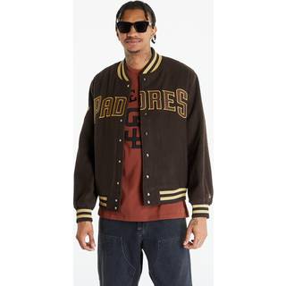 San Diego Padres MLB Brown Varsity Jacket newera adult unisex Brown newera adult unisex Brown newera adult unisex Brown newera adult unisex Brown newe - 2xl