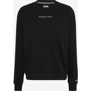 Tommy Hilfiger Guld logo dame sweatshirt - Sort - Str. L - Modish.dk