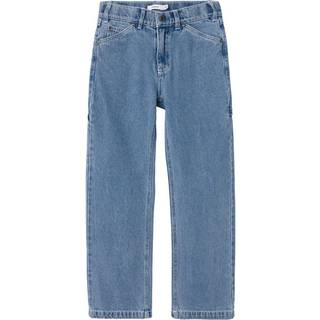 Ryan Straight Jeans, Medium Blue Denim, 134 cm