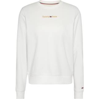 Tommy Hilfiger Guld logo dame sweatshirt - Hvid - Str. XL - Modish.dk