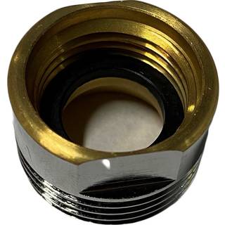 Overgangsnippel 24Mmx1/2' Krom Solar
