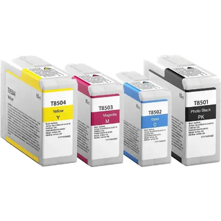 Kompatible blækpatroner Epson T8501-T8504 - C13T850100, 4 stk. rabatpakke 320 ml