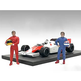 """" Racing Legends """" 80'ers s?t med 2 Diecast -tal for 1/43 skalamodeller af American Diorama